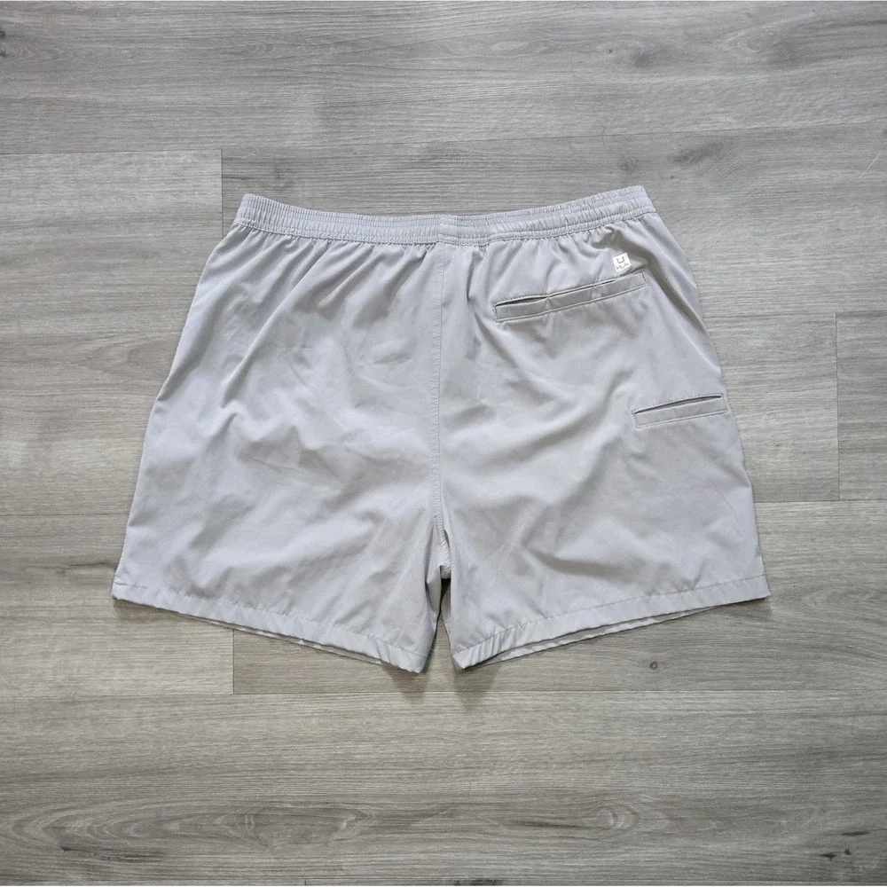 Huk Performance Fishing Men's XXL Gray Swim Trunks Lined Drawstring Shorts